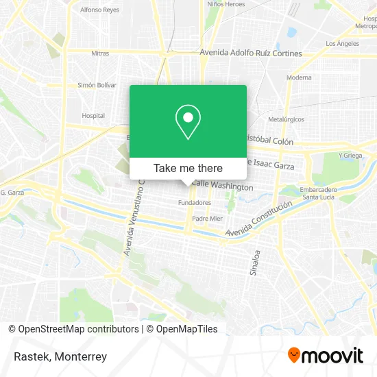 Rastek map