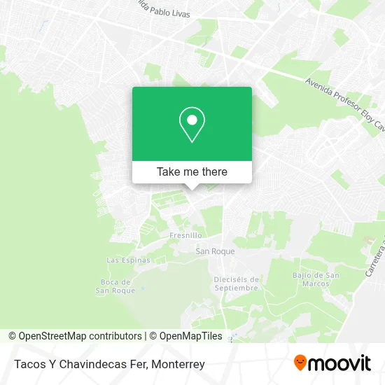 Tacos Y Chavindecas Fer map