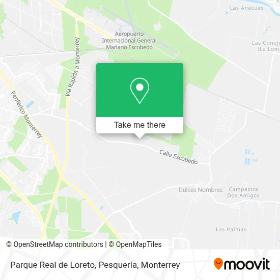Parque Real de Loreto, Pesquería map
