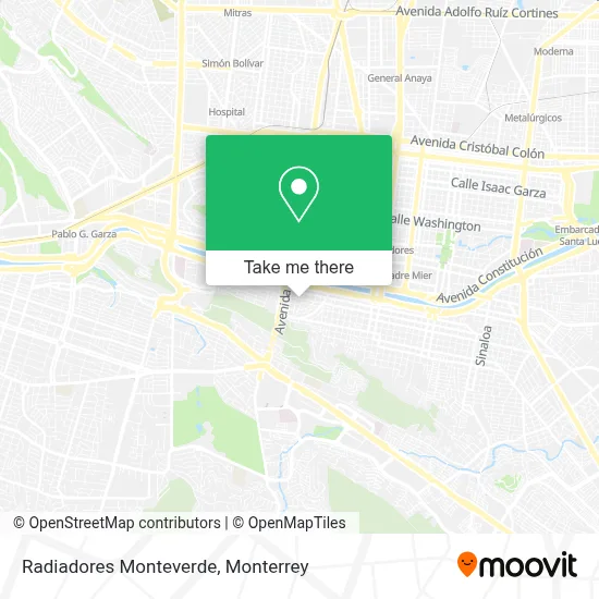 Radiadores Monteverde map