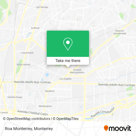 Roa Monterrey map