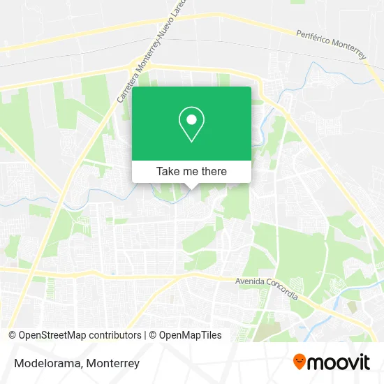 Modelorama map