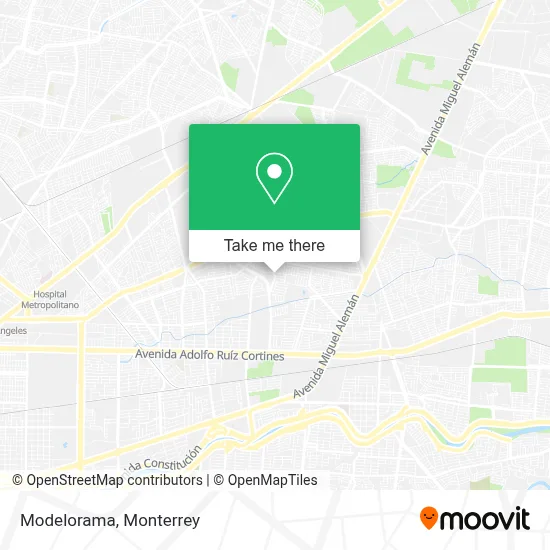 Modelorama map