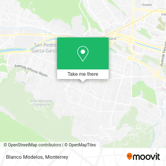 Blanco Modelos map