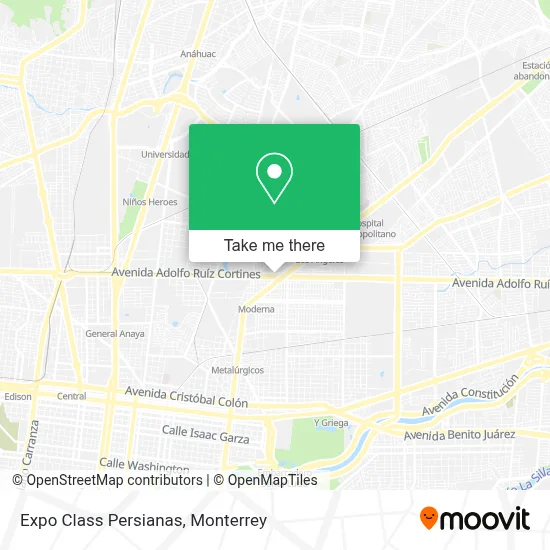 Expo Class Persianas map