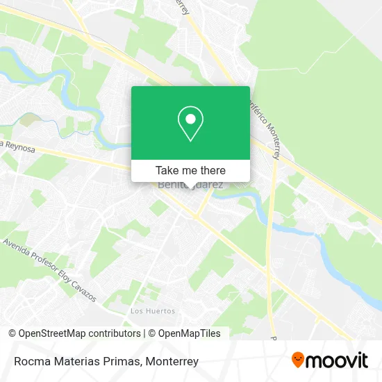 Rocma Materias Primas map