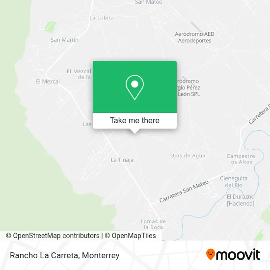 Rancho La Carreta map