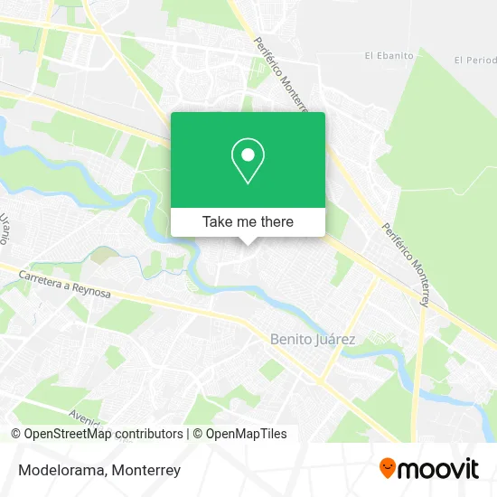 Modelorama map