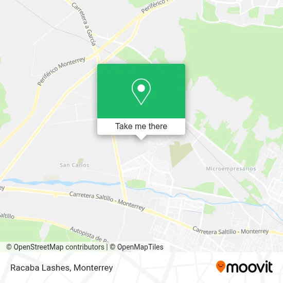 Racaba Lashes map