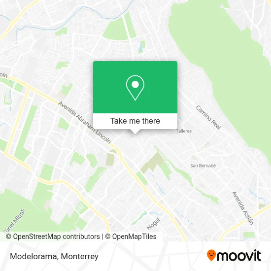 Modelorama map
