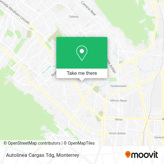 Autolinea Cargas Tdg map