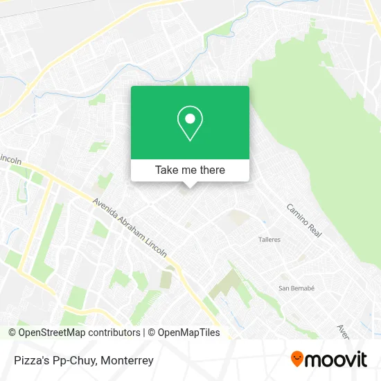 Pizza's Pp-Chuy map