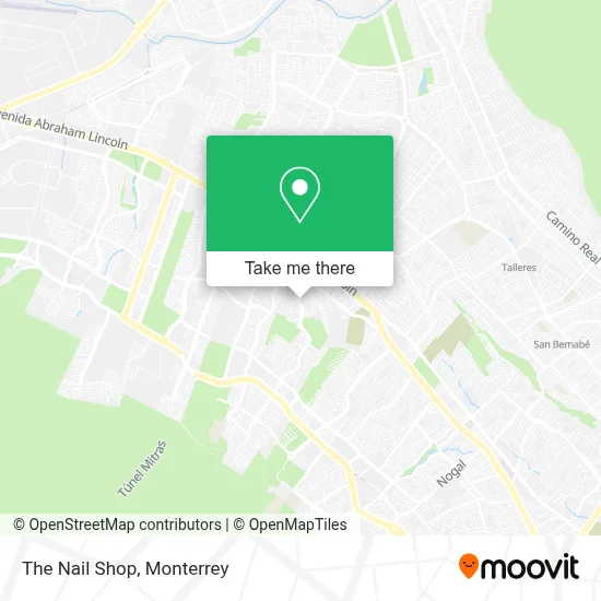 The Nail Shop map