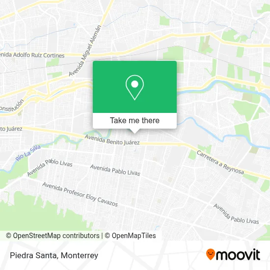 Piedra Santa map