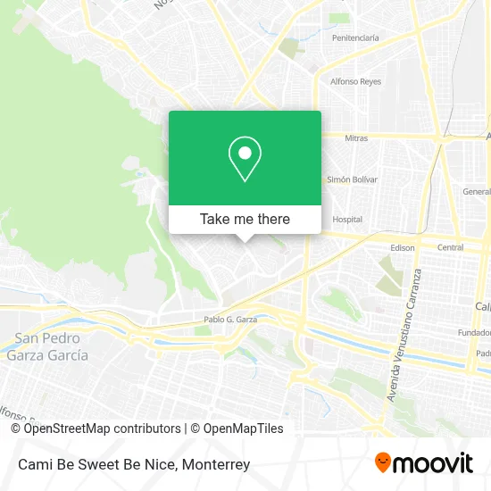 Cami Be Sweet Be Nice map