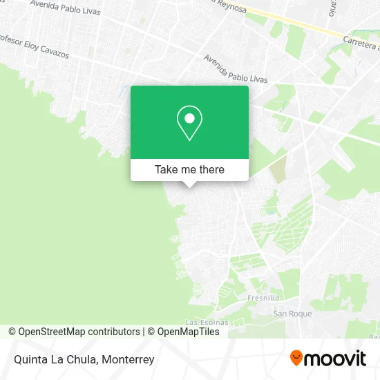 Quinta La Chula map