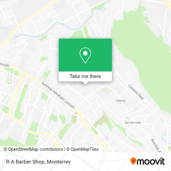 R.A Barber Shop map