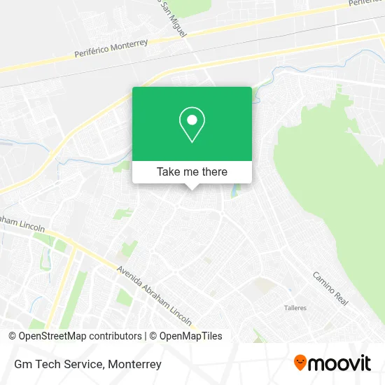 Gm Tech Service map