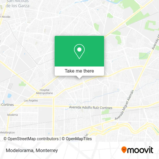 Modelorama map