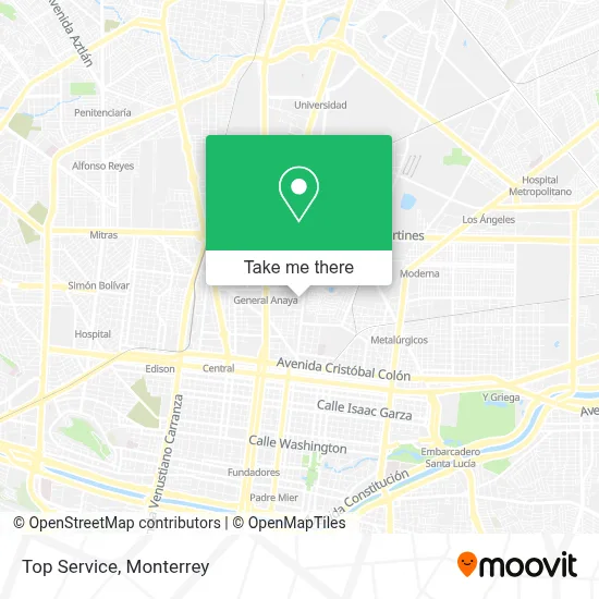 Top Service map
