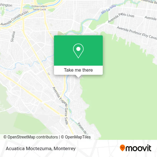 Acuatica Moctezuma map