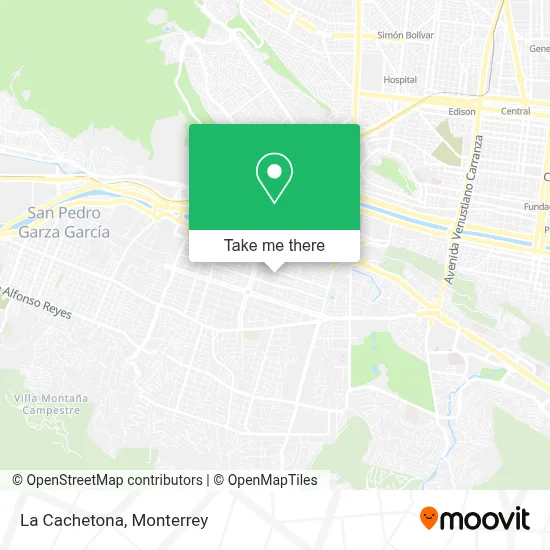 La Cachetona map