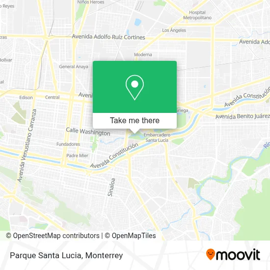 Parque Santa Lucia map