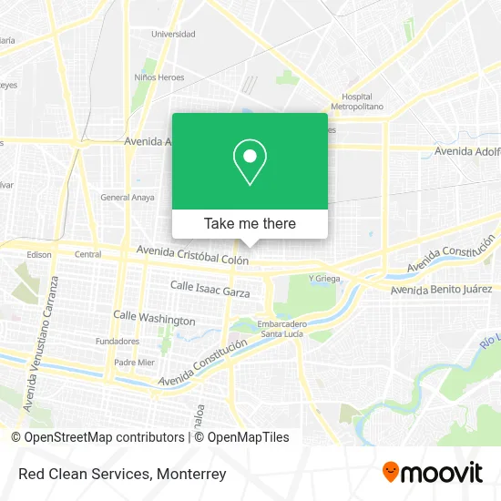 Red Clean Services map