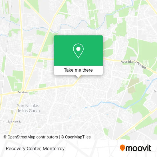 Recovery Center map