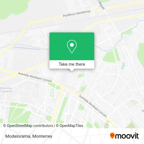 Modelorama map
