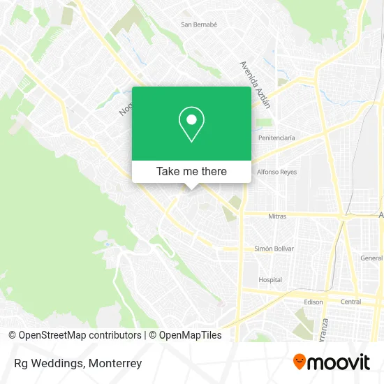 Rg Weddings map