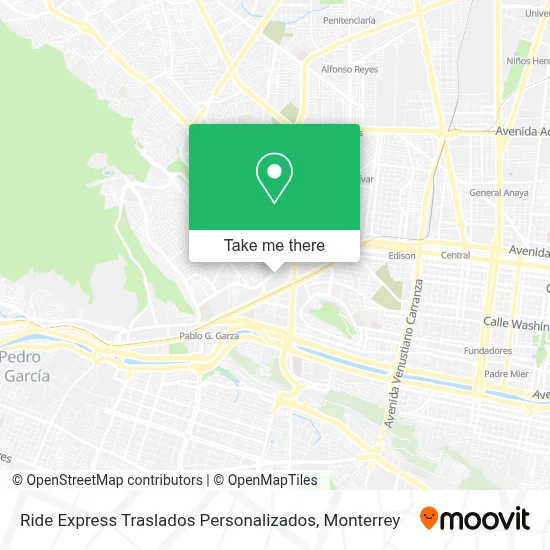 Ride Express Traslados Personalizados map