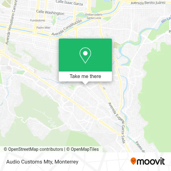 Audio Customs Mty map