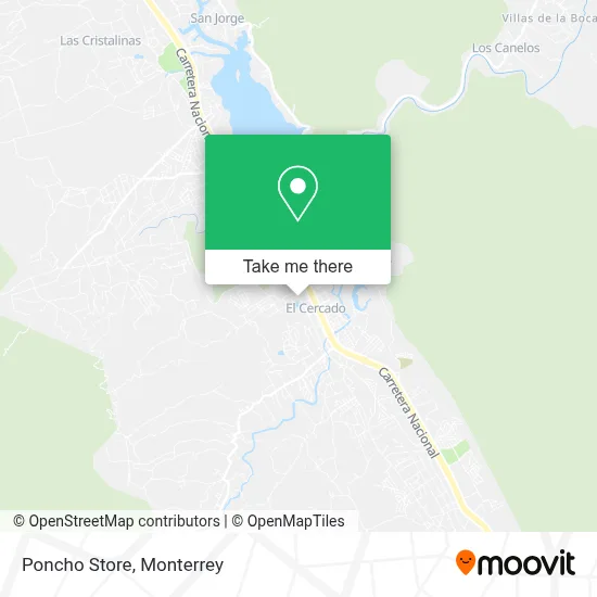 Poncho Store map