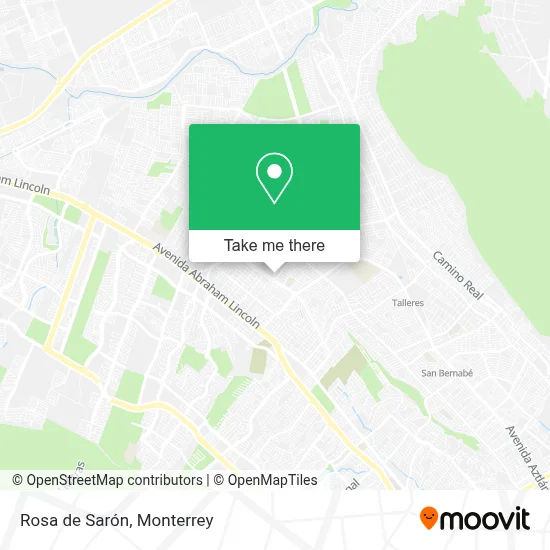 Rosa de Sarón map