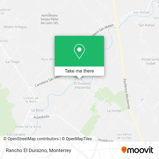 Rancho El Durazno map