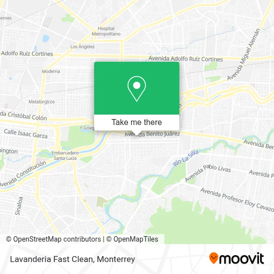 Lavanderia Fast Clean map