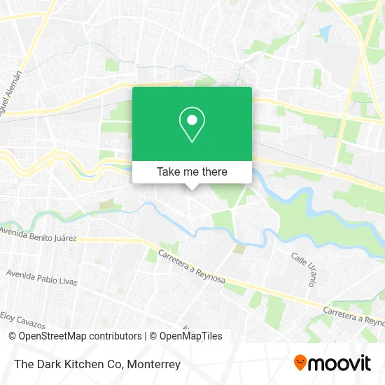 The Dark Kitchen Co map