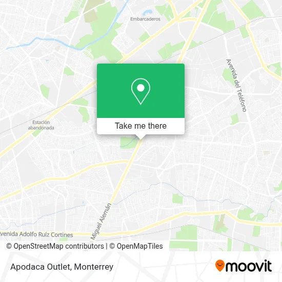 Apodaca Outlet map