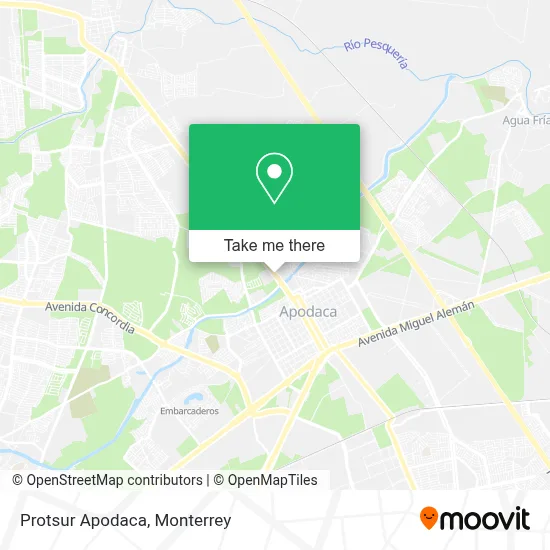 Protsur Apodaca map