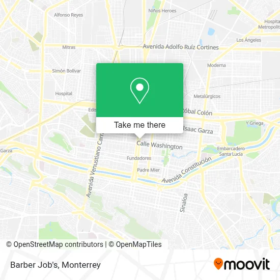Barber Job's map