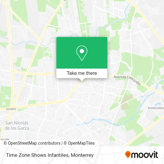 Time Zone Shows Infantiles map