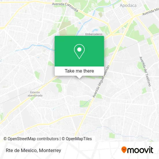 Rte de Mexico map