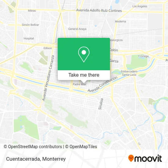 Cuentacerrada map