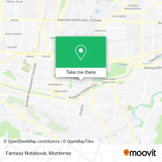 Fantasy Notebook map