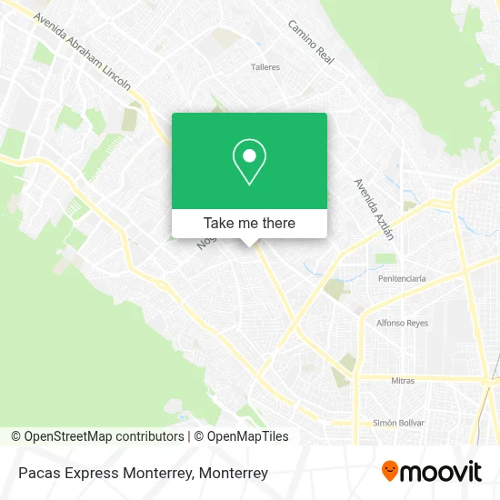 Pacas Express Monterrey map