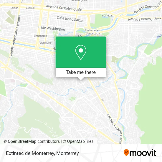Extintec de Monterrey map
