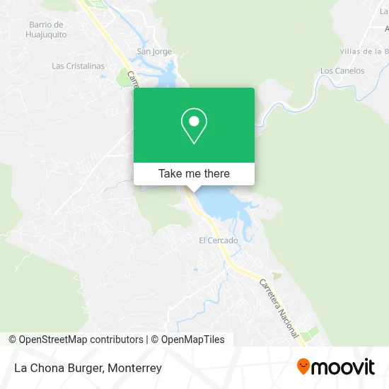 La Chona Burger map