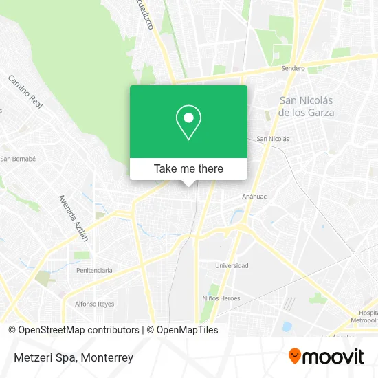 Metzeri Spa map