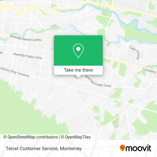 Telcel Customer Service map